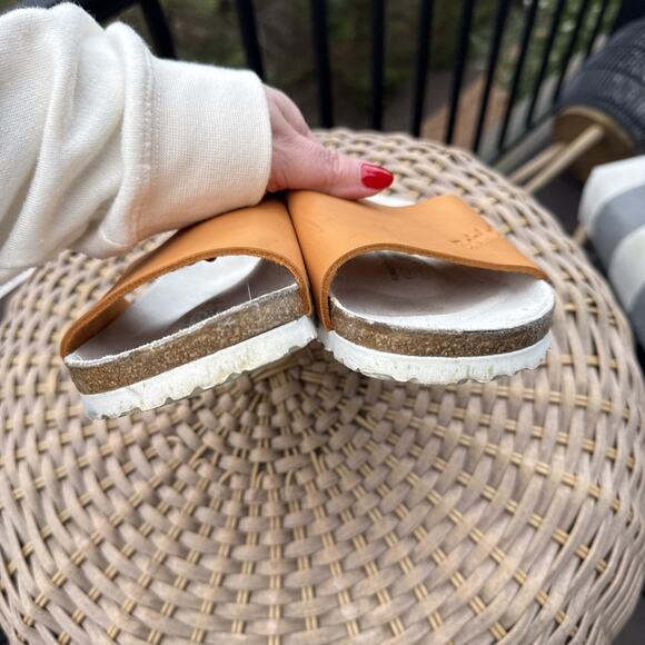 Betula by Birkenstock Tan Slide Sandals US 8 EU 39Women’s Comfort Shoes Brown - Picture 10 of 12